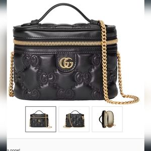 Authentic Gucci GG Matellase Mini Top Handle Bag